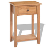 Vidaxl wandtafel 50x32x75 cm massief eikenhout
