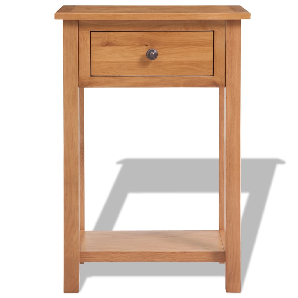 Vidaxl wandtafel 50x32x75 cm massief eikenhout