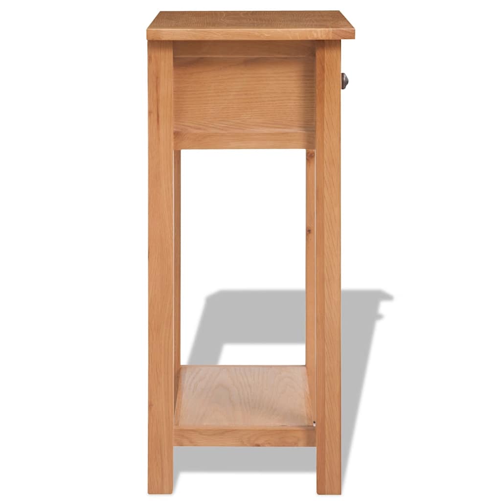 Vidaxl wandtafel 50x32x75 cm massief eikenhout