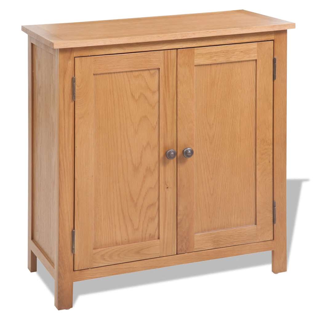 Vidaxl dressoir 70x35x75 cm massief eikenhout