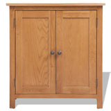 Vidaxl dressoir 70x35x75 cm massief eikenhout