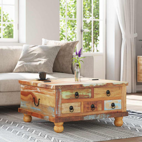 Vidaxl salontafel 70x70x38 cm gerecycled hout