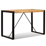 Vidaxl eettafel 120 cm massief ruw mangohout
