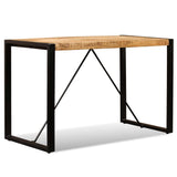 Vidaxl eettafel 120 cm massief ruw mangohout