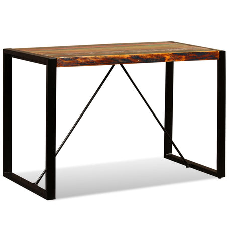Vidaxl eettafel 120 cm massief gerecycled hout