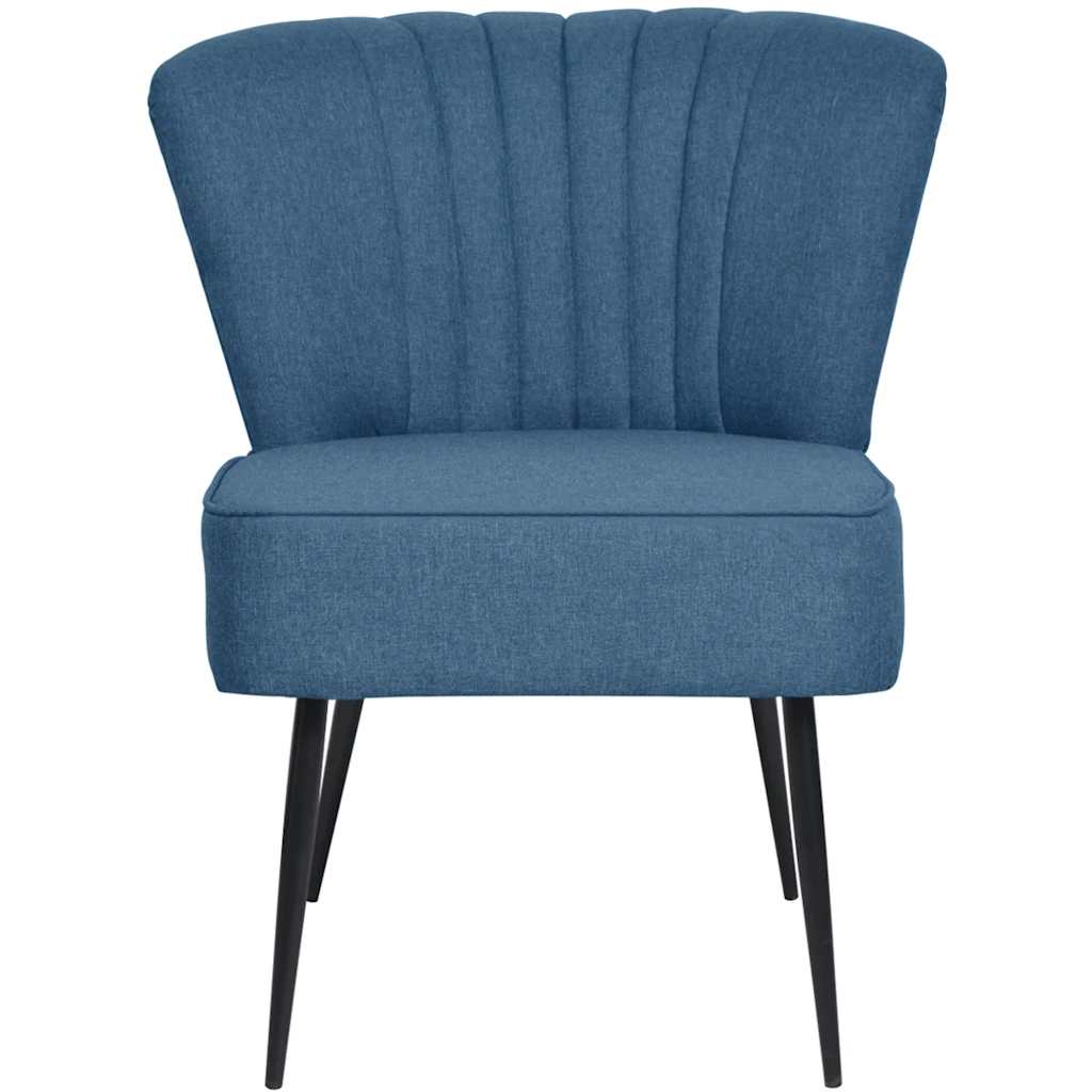 Vidaxl cocktailstoel stof blauw