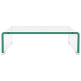 Vidaxl tv-meubel monitorverhoger transparant 40x25x11 cm glas