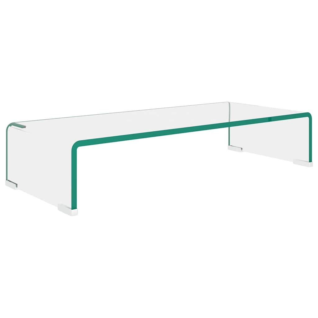Vidaxl tv-meubel monitorverhoger transparant 60x25x11 cm glas