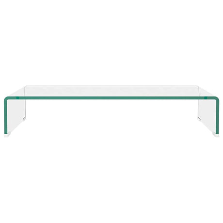 Vidaxl tv-meubel monitorverhoger transparant 70x30x13 cm glas