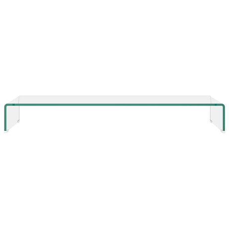 Vidaxl tv-meubel monitorverhoger transparant 100x30x13 cm glas