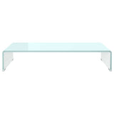 Vidaxl tv-meubel monitorverhoger 70x30x13 cm glas groen