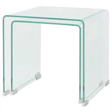 Vidaxl bijzettafel set 2-dlg transparant gehard glas