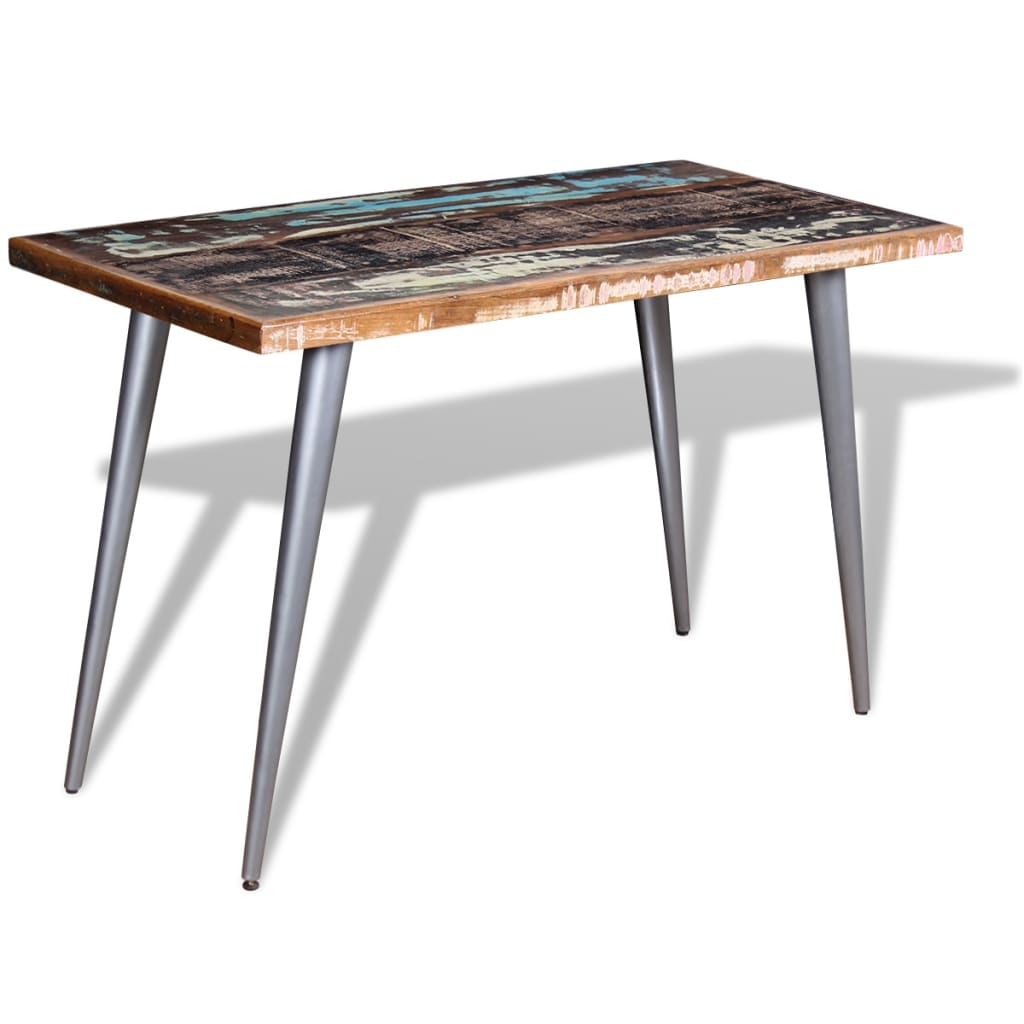 Vidaxl eettafel 120x60x76 cm massief gerecycled hout