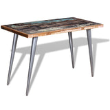 Vidaxl eettafel 120x60x76 cm massief gerecycled hout