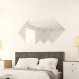 VIDAXL 24 ST Mirror Fliesen quadratische Glas