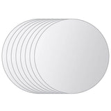 VIDAXL 8 ST MILROR -Kacheln rundes Glas