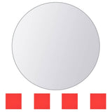 VIDAXL 8 ST MILROR -Kacheln rundes Glas