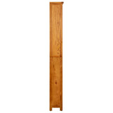 Vidaxl boekenkast met 6 schappen 80x22,5x180 cm massief eikenhout