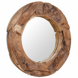 Vidaxl dekorativen Spiegel um 80 cm Teakholz Holz