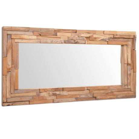 Vidaxx Dekospiegel rechteckig 120x60 cm Teakholz