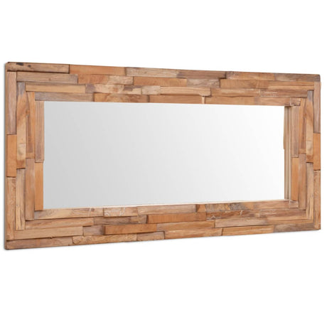 Vidaxx Dekospiegel rechteckig 120x60 cm Teakholz