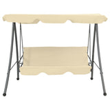 Vidaxl Swing Bench für Outdoor mit Luifel -Sandweiß