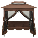 Vidaxl Swing Bench mit Arbor Cabrio Coffee Colored