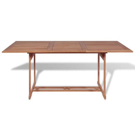 Vidaxl tuintafel 180x90x75 cm massief teakhout