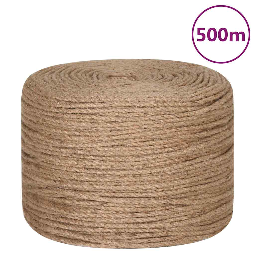 Vidaxl Seil 100% Jute 6 mm 500 m