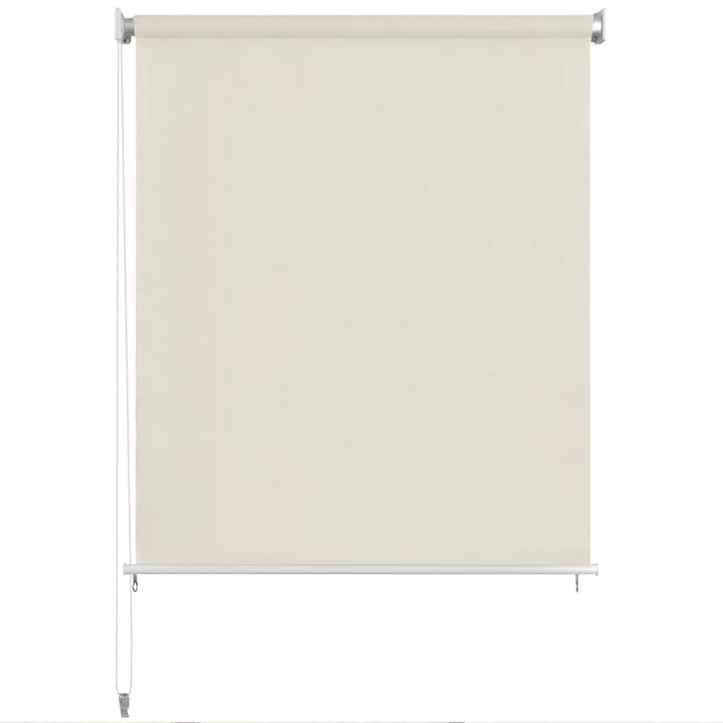 Vidaxl rolgordijn voor buiten 105(b)x140(h) cm crèmekleurig
