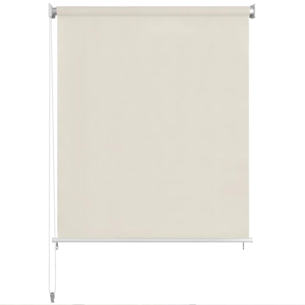 Vidaxl rolgordijn voor buiten 225(b)x230(h) cm crèmekleurig