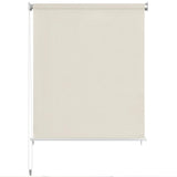 Vidaxl rolgordijn voor buiten 225(b)x230(h) cm crèmekleurig