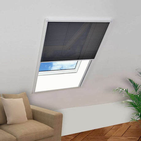Vidaxx Plissee-Fenstergitter 80x100 cm Aluminium