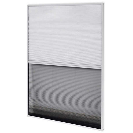 Vidaxl Raamhor Plissé mit Unterschlagung 60x80 cm Aluminium