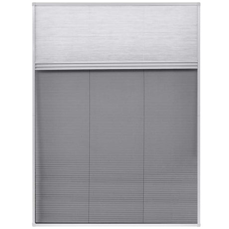 Vidaxl Raamhor Plissé mit Unterschlagung 60x80 cm Aluminium
