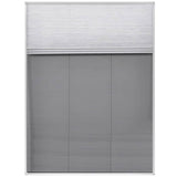 Vidaxl Raamhor Plissé mit Unterschlagung 60x80 cm Aluminium
