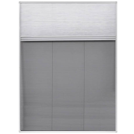 Vidaxl Raamhor Plissé mit Unterschlagung 60x80 cm Aluminium