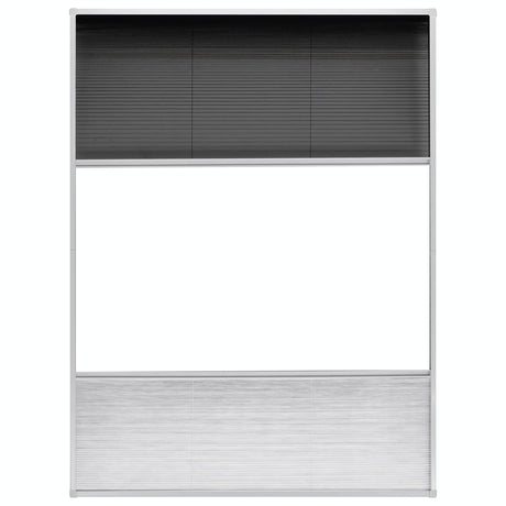 Vidaxl Raamhor Plissé mit Unterschlagung 60x80 cm Aluminium