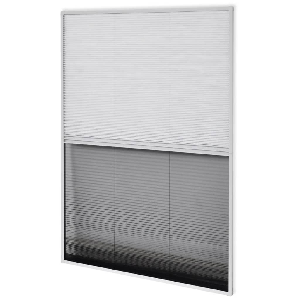 Vidaxl Raamhor Plissé mit Unterschlagung 80x100 cm Aluminium