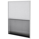 Vidaxl Raamhor Plissé mit Unterschlagung 80x100 cm Aluminium