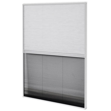 Vidaxl Raamhor Plissé mit Unterschlagung 80x100 cm Aluminium