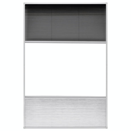 Vidaxx Plissee-Fensterschutz mit Verdunklung 80x120 cm Aluminium
