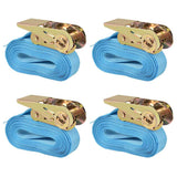 VidaXL Spanngurte 0,8 Tonnen 6mx25mm blau 4 Stk