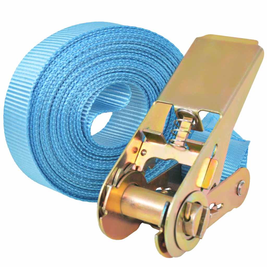 VidaXL Spanngurte 0,8 Tonnen 6mx25mm blau 4 Stk