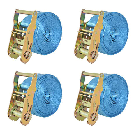Vidaxl Spanngurte 2 Tonnen 6mx38mm blau 4 Stk