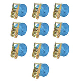 Vidaxl Spanngurte 2 Tonnen 6mx38mm blau 10 Stk