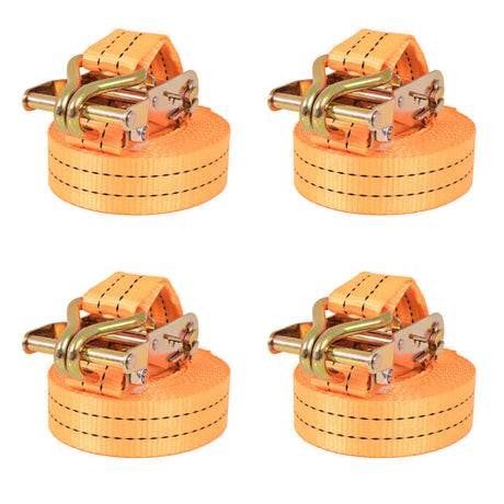 Vidaxl Spanngurte 1 Tonne 6mx38mm orange 4 Stk