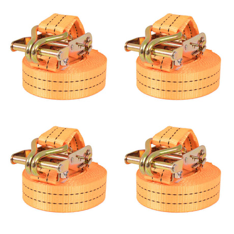 Vidaxl Spanngurte 1 Tonne 6mx38mm orange 4 Stk