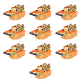 Vidaxl Spanngurte 2 Tonnen 8mx50mm orange 10 Stk