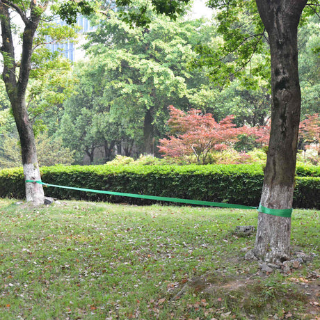Vidaxl Slackline 15 m x 50 mm 150 kg Grün